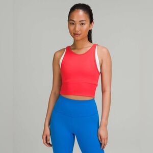 Lululemon Power Pivot Tank Top *Everlux Carnation Red